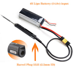 XT60 to Barrel 2.5mm Power Cable 50CM For TS100 Soldering Iron