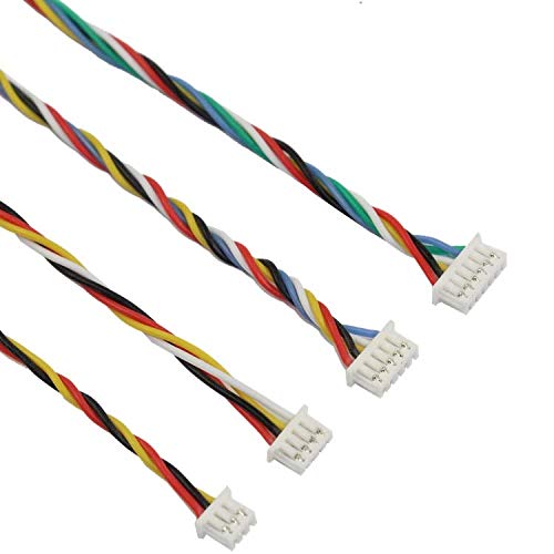Silicon wire cable SH 1.25 Pin Space - for fpv drone quadcopter video transmitter, fpv drone camera, ESC, flight controller - Pack of 5