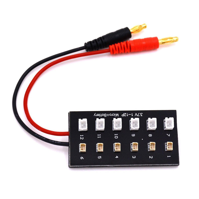 6-in-1 1s Lipo Battery Charging Board Ultra Micro & JST-PH Parallel Connect Plate for Horizon Hobby Blade Inductrix, Blade Nano QX FPV