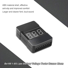 Low Voltage Buzzer Alarm 1-8S Lipo Battery Voltage Tester (BX100)