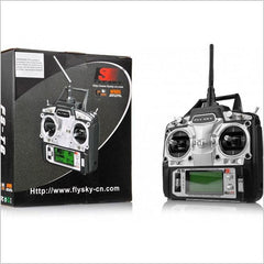 Flysky FS T6 6 Channel Radio with R6B Receiver, for Rc Heli, Airplane, Fpv Drone and Quadcopters