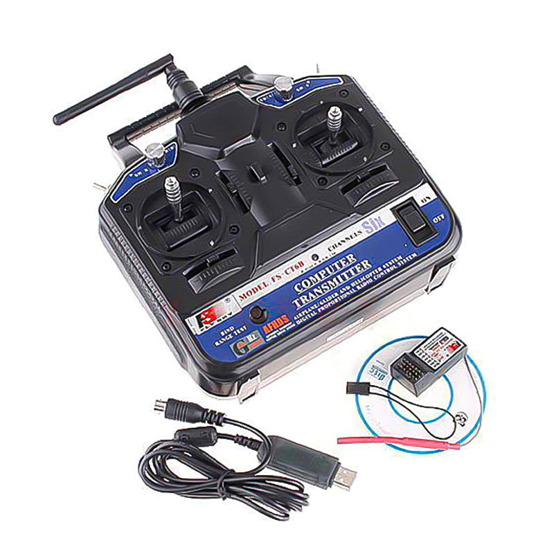 FLYSKY 2.4G CT6B 6-Channel Transmitter & Receiver for Rc Helcopter, Rc Airplane, Rc Quadcopter Drone