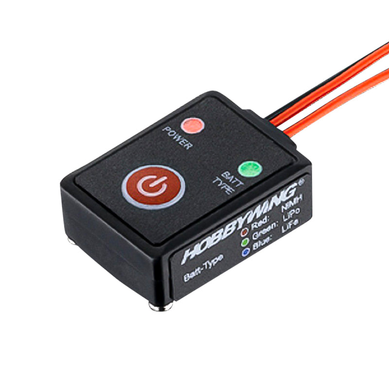 Hobbywing Electronic Power Switch waterproof for RC receiver multiple functions low voltage battery capacity indication