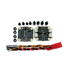 HAKRC 16x16mm flytower LEDF4 F4 OSD flight Controller w/ RGB LED And 1S10A BL_S 4in1 ESC for RC drone