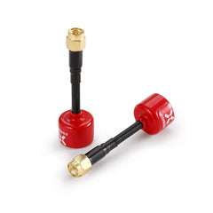 Foxeer Lollipop III 5.8G 2.3dBi RHCP Super Mini FPV Antenna 59mm Red For RC Drone FPV Multicopter  (SMA Male) - Pack of 2
