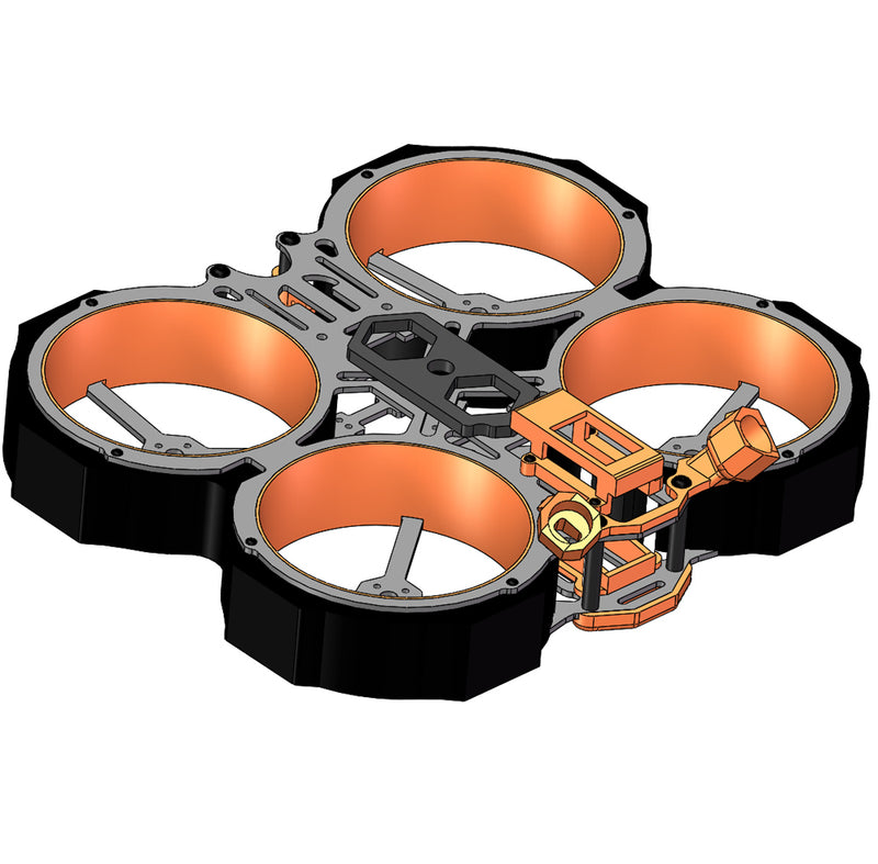 MangFu 3" FPV Cinewhoop Drone Frame for DJI FPV Air Unit