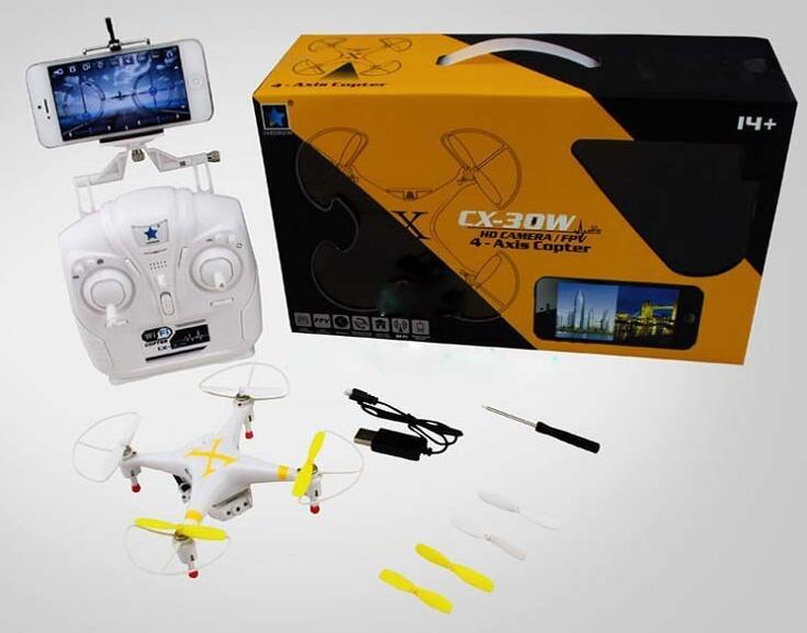 Cheerson CX-30W Wifi Control 2.4G 4CH 6 Axis RC Quadcopter with Camera RTF mini Remote Control Drone
